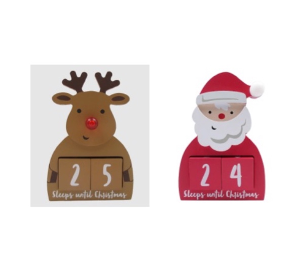 Recall of Wooden Santa and Reindeer Christmas Advent Countdown