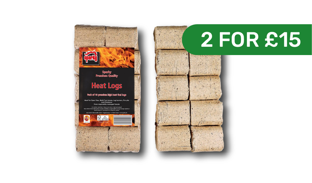 2 for £15 on Sparky RUF Heat Logs