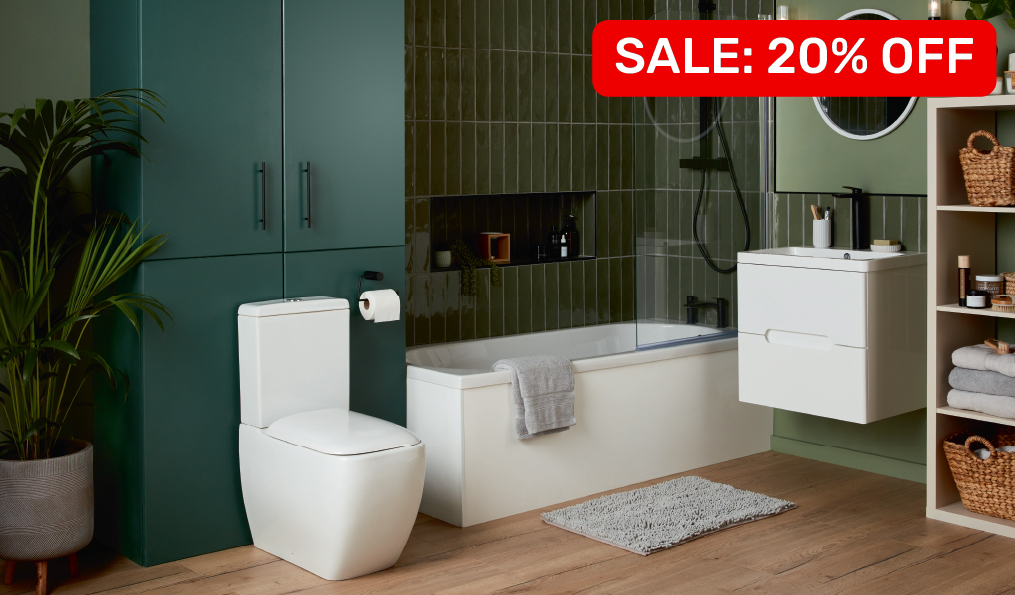 20% off Bathrooms when you spend £100