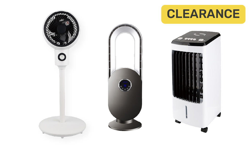 Clearance on Fans and Air Conditioning