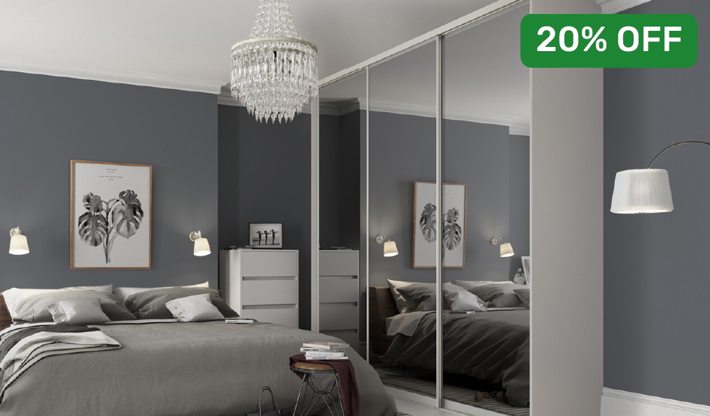 20% off Sliding Wardrobes when you spend £500 or more