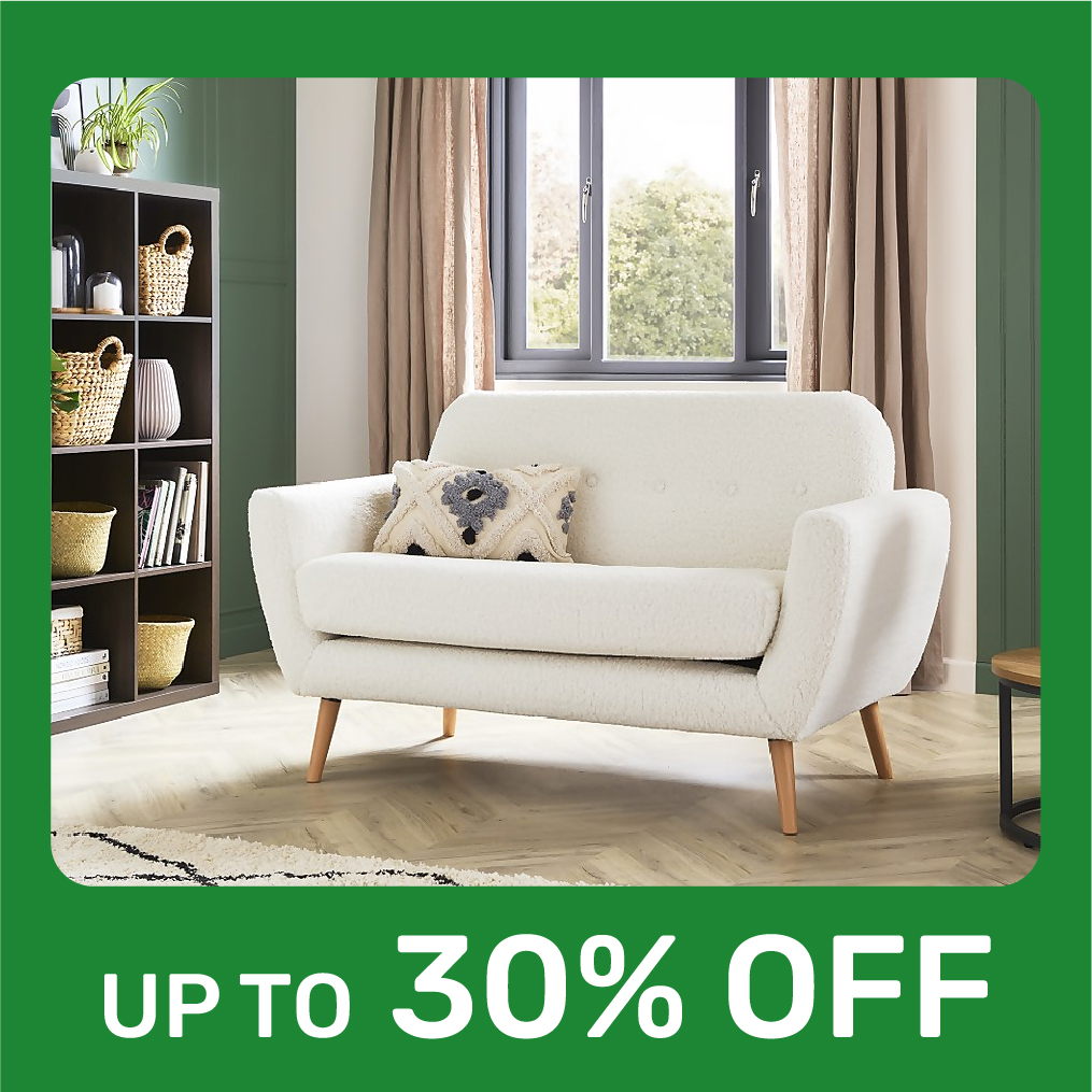 Up to 30% off selected Indoor Furniture