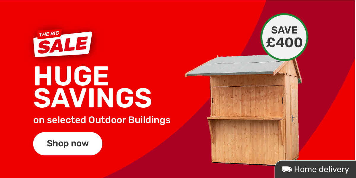 Huge savings on outdoor buildings