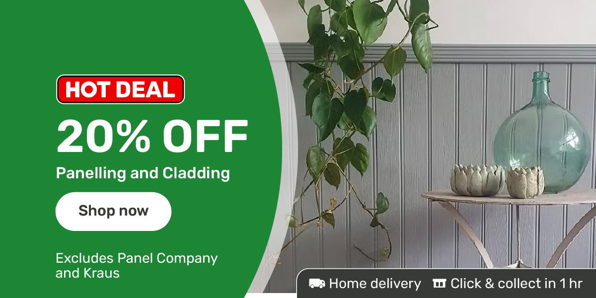 20% off Panelling and Cladding