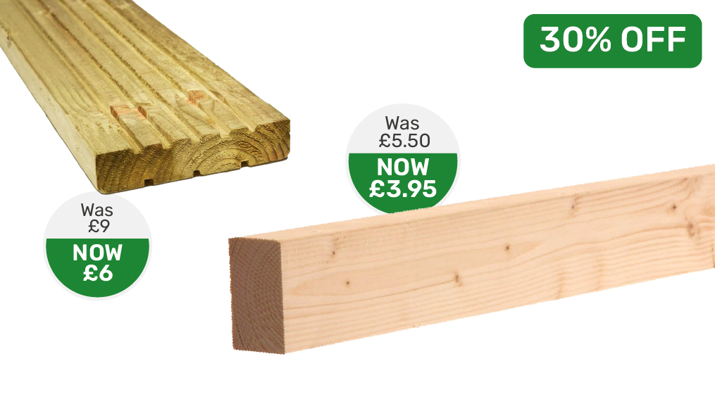 Up to 30% off selected Timber