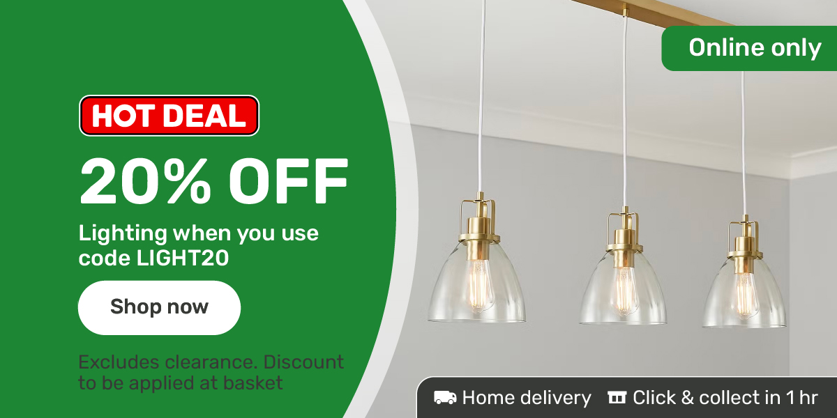20% off lighting when you use light20