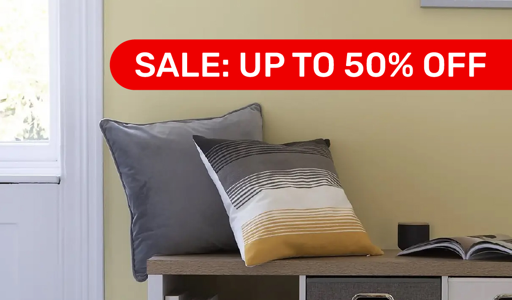 Up to 50% off Cushions