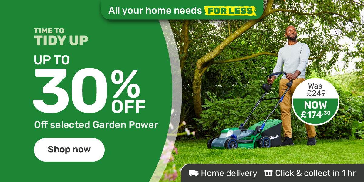 Up to 30% off Selected Garden Power Tools