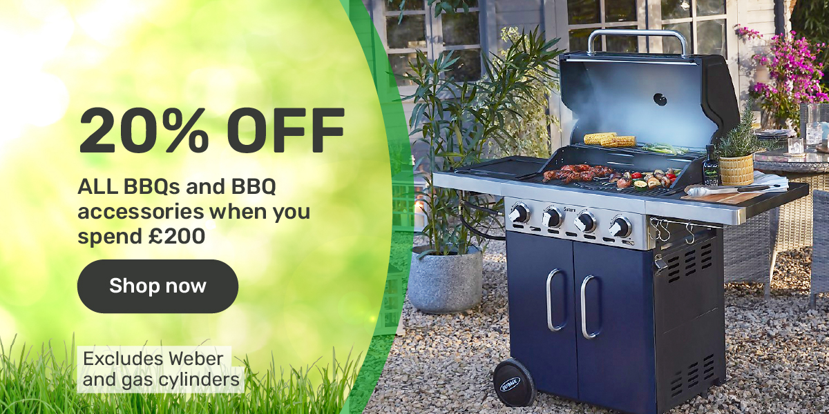20% off BBQs and BBQ accessories when you spend £200