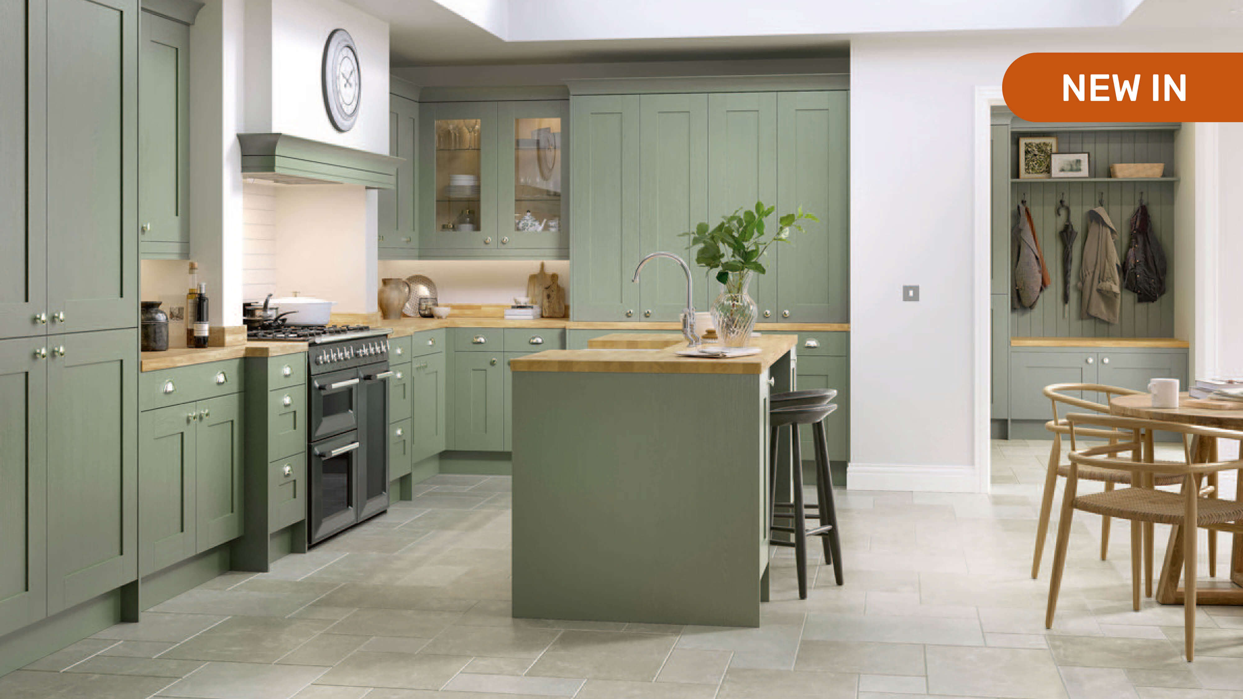 Green Kitchens   Sage Green & Dark Green cabinets   Homebase