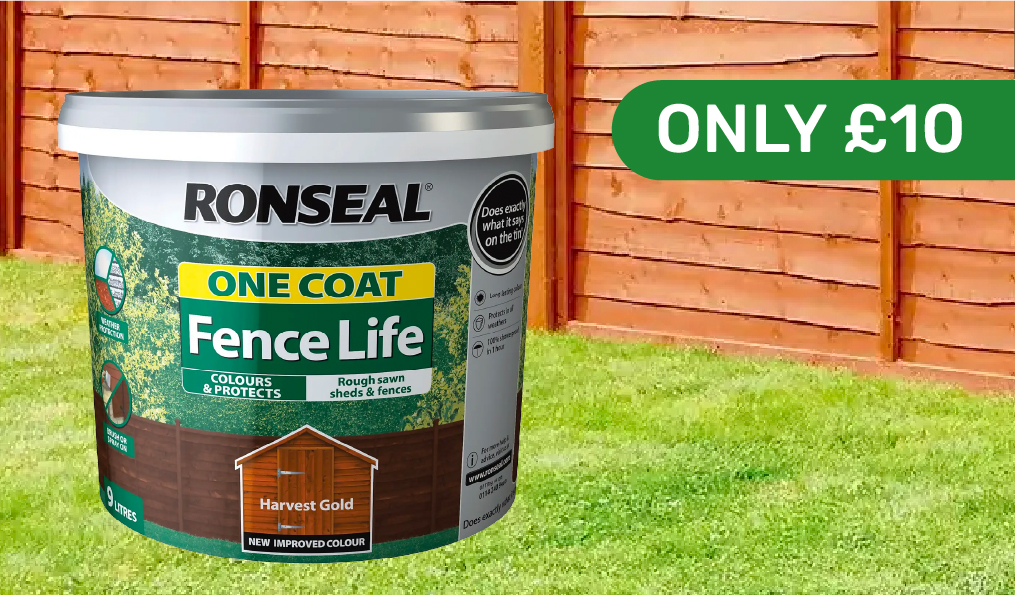 Ronseal One Coat Fence Life 5L Only £10