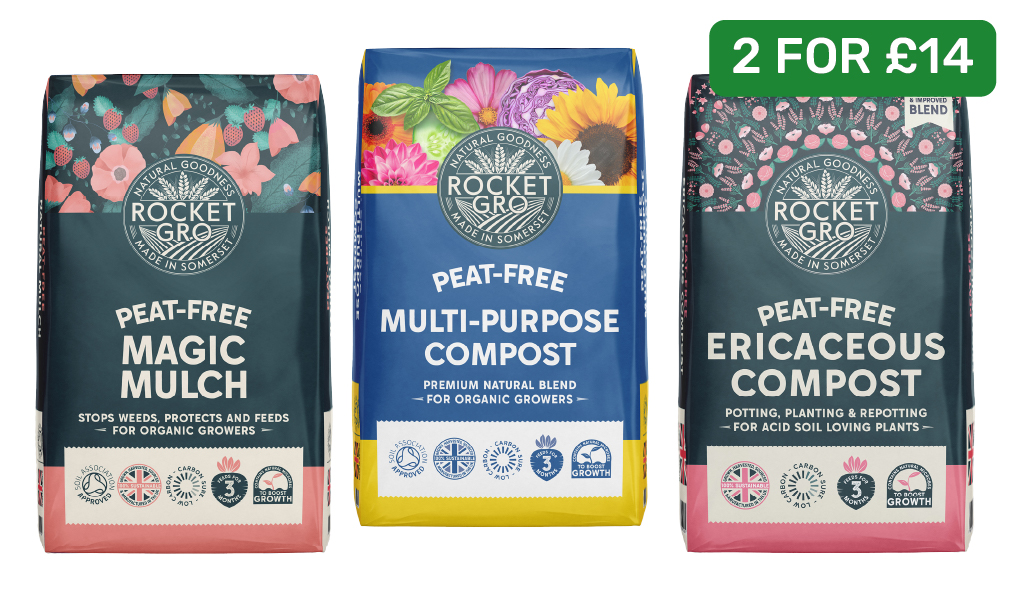 2 for £14 on RocketGro Compost