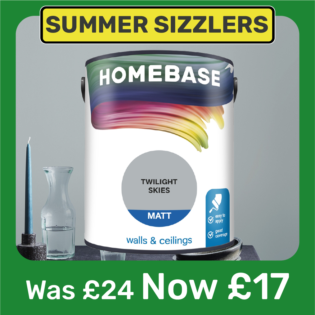 Was £24 Now £17 Homebase Standard Paint