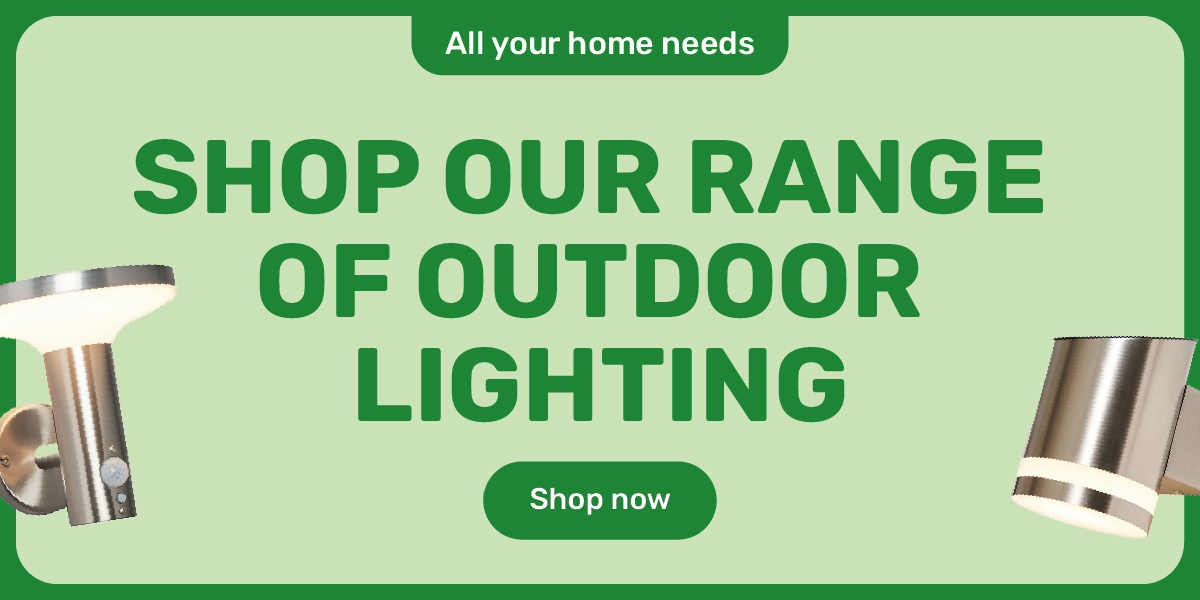 Shop our range of outdoor lighting