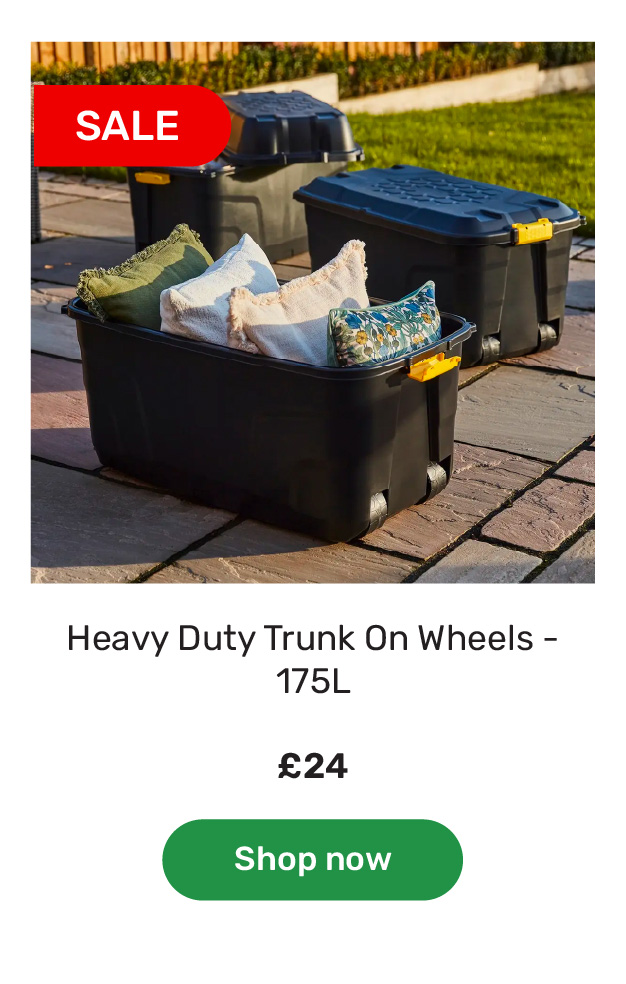 Get organised with the storage SALE! Homebase