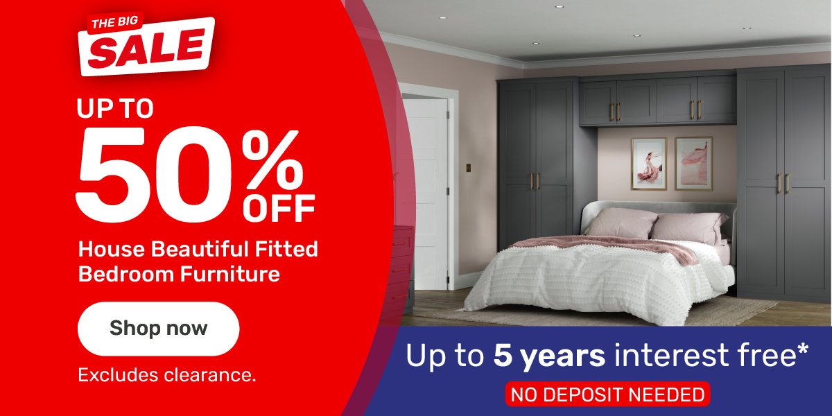  upto 50% off House Beautiful Fitted Bedrooms 