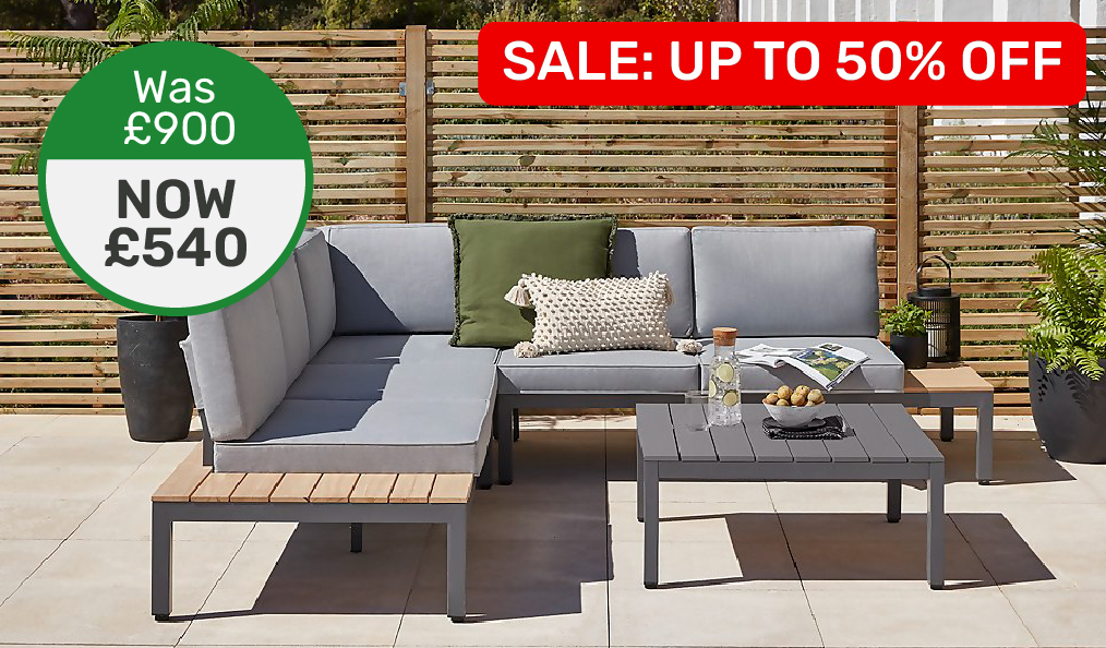 Up to 50% off selected Garden Furniture and BBQs