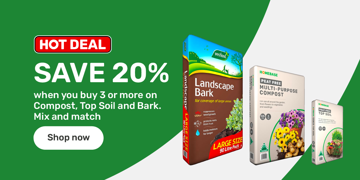 20% off WYB 3 or more Compost, Top Soil & Bark