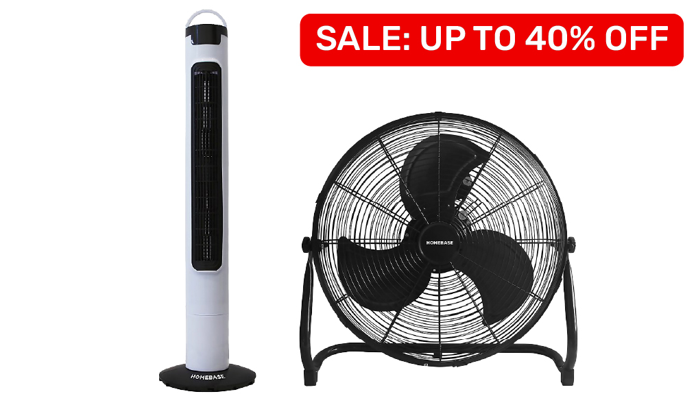 40% off selected Fans and Air Conditioning