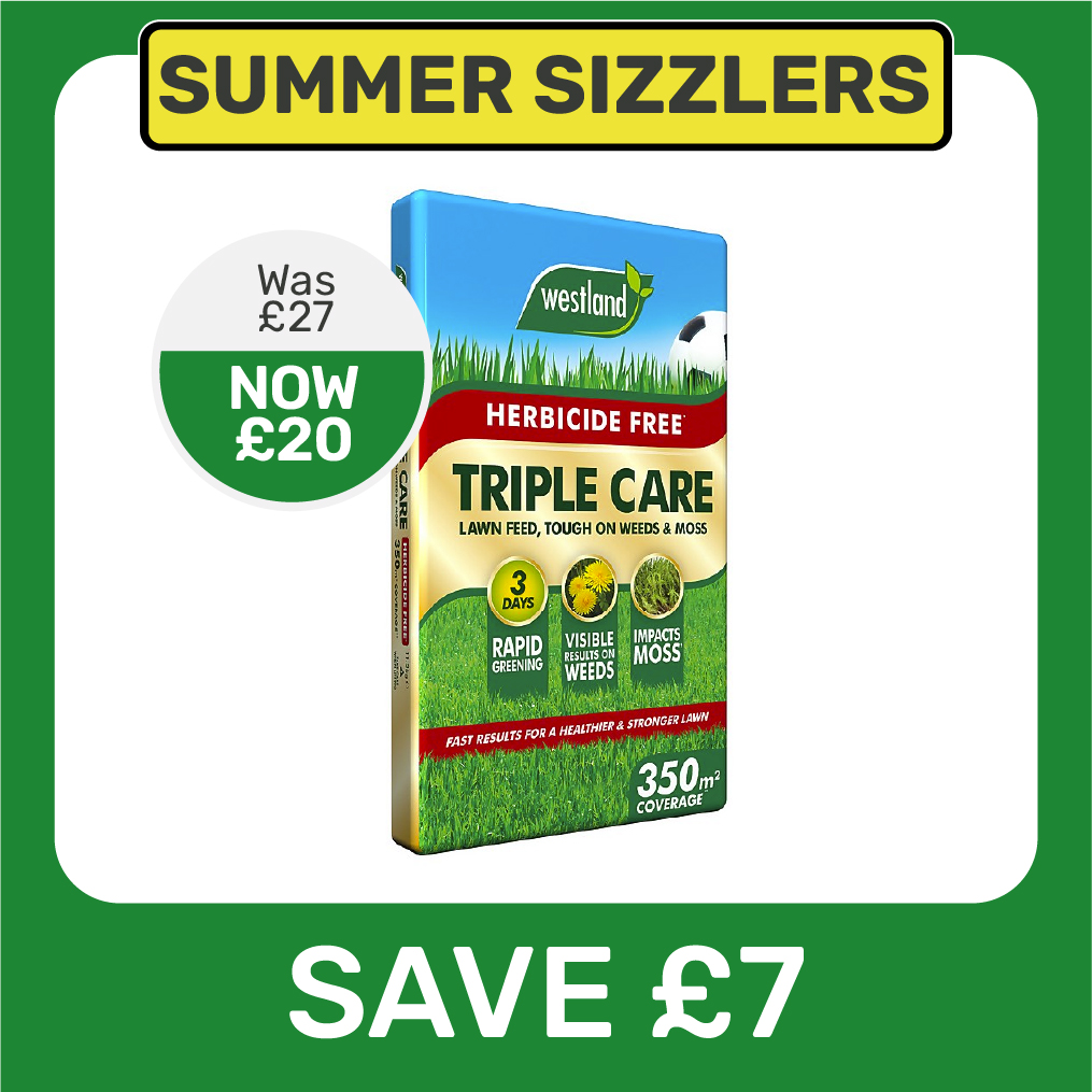 Save £7 on Westland Triple Care Herbicide Free Lawn Feed - 350m²