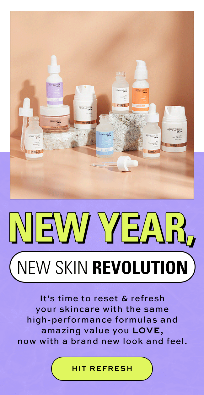Reset & Refresh your skin routine Revolution Beauty