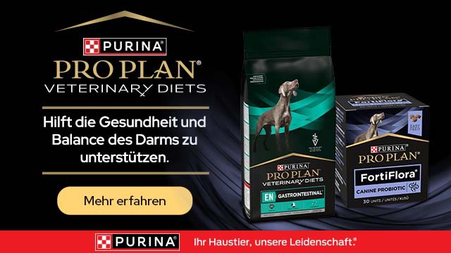 Purina Pro Plan-Veterinärdiäten: seit 1986 ein innovatives, medizinisch wirksames Sortiment für Hunde und Katzen
