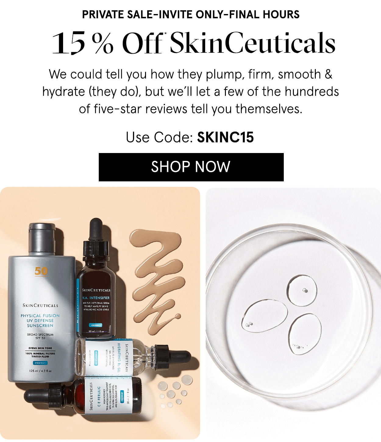 Final Hours 15 Off SkinCeuticals. Clock is Ticking Dermstore