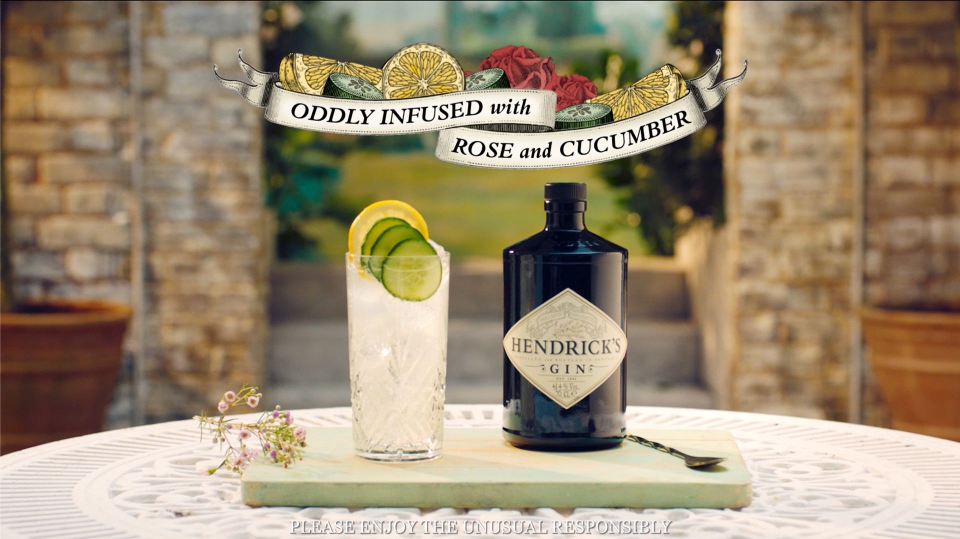 Hendrick's Gin Alcohol 2011 Print Advertisement: Cucumbers