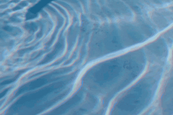 Shop up to 50% off summer sale – animated pool water with sunlight reflecting waves.