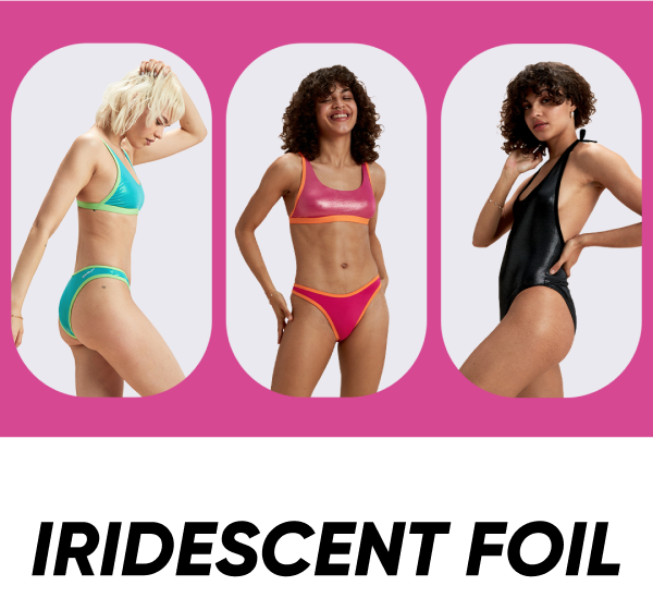 Shop Flu3nte swimwear collection Iridescent Foil