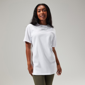 Boyfriend Logo Short Sleeve T-Shirt für Damen - Weiß
