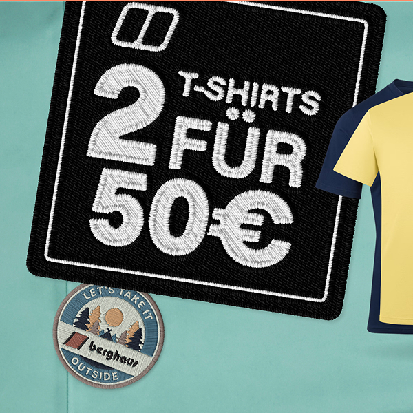 Sichere Dir jetzt 2 T-Shirts für 50€