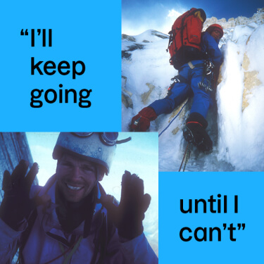 "I'll keep going until I can't"