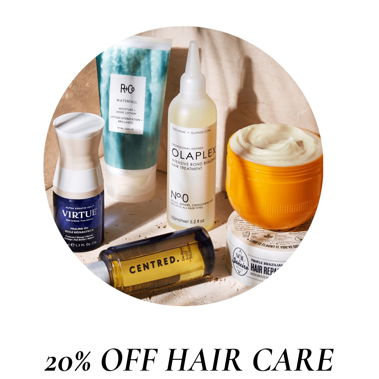 20% off hair care