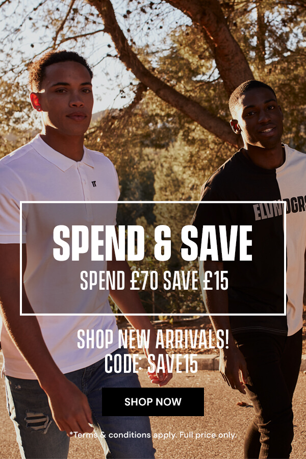 Spend and save banner - Spend £70 and save £15