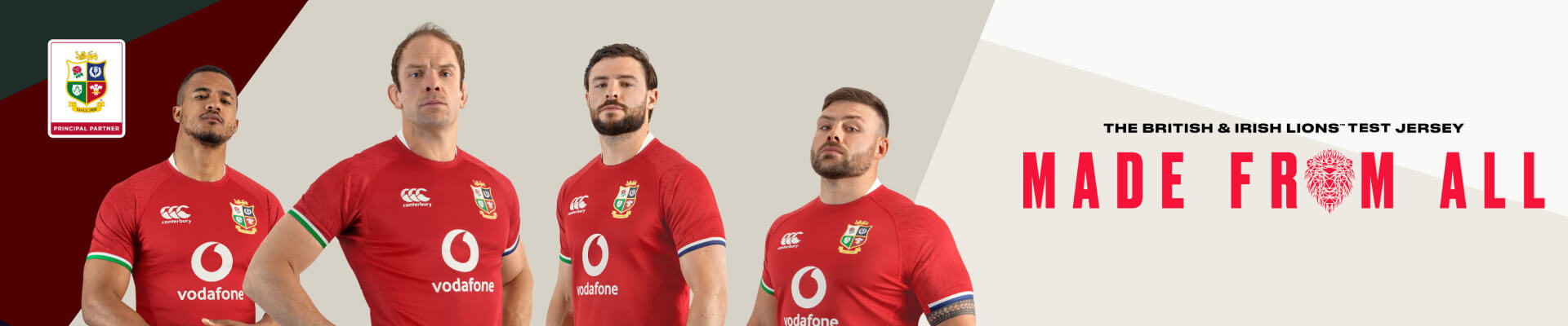 BRITISH and IRISH LIONS team jersey made from all