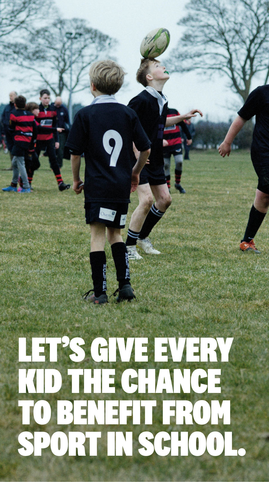 Kids playing in Canterbury Jersey