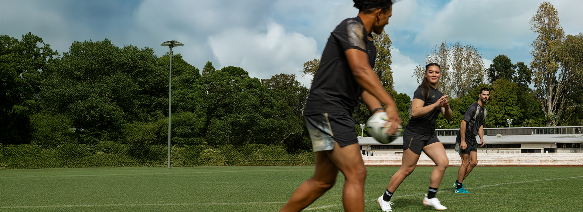 People playing rugby wearing Canterbury Shorts and T-Shirts