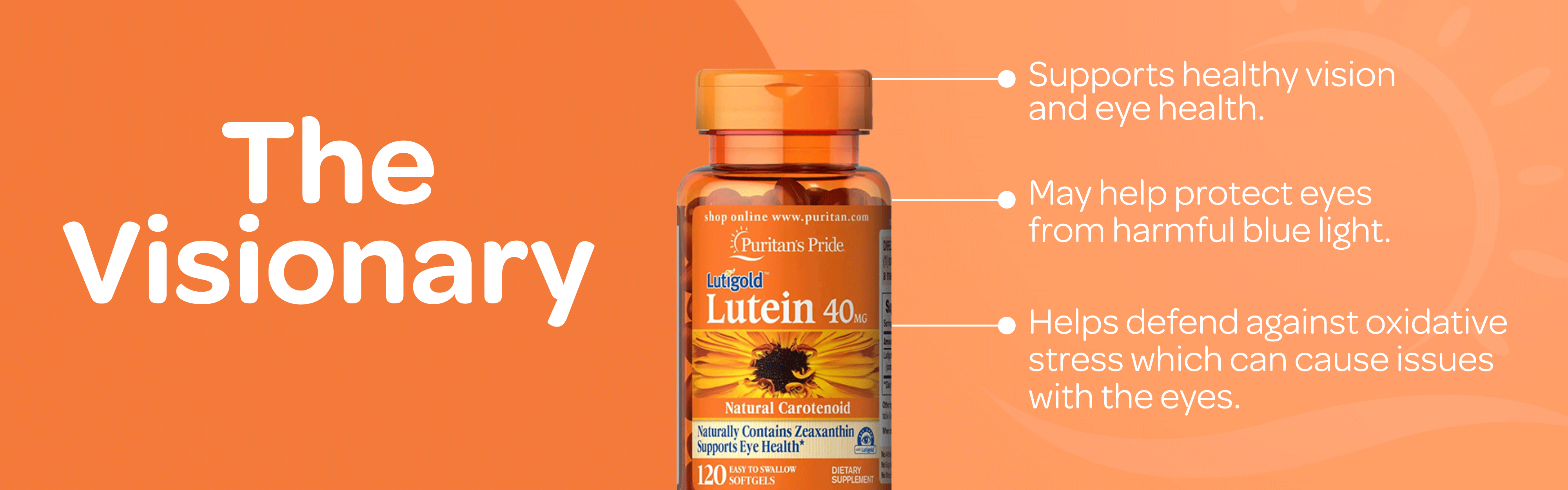Lutein supplement benefits banner