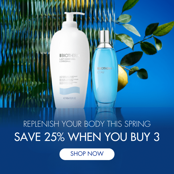 Replenish your body this spring. Save 25% when you buy 3. Shop now.