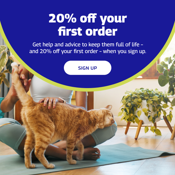 20% off your first order sign up banner for the gut club page