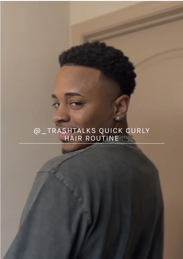 @_TRASHTALKS QUICK CURLY HAIR ROUTINE