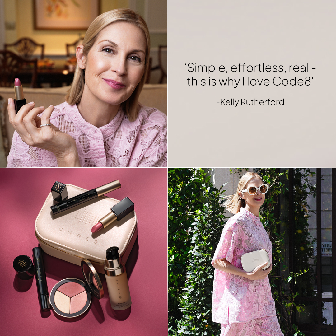 Kelly Rutherford for Code8 Beauty