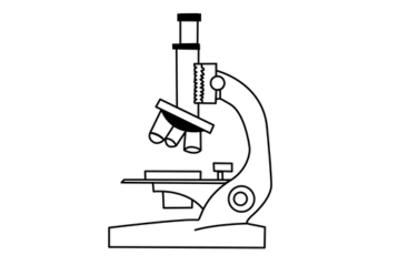 A cartoon microscope