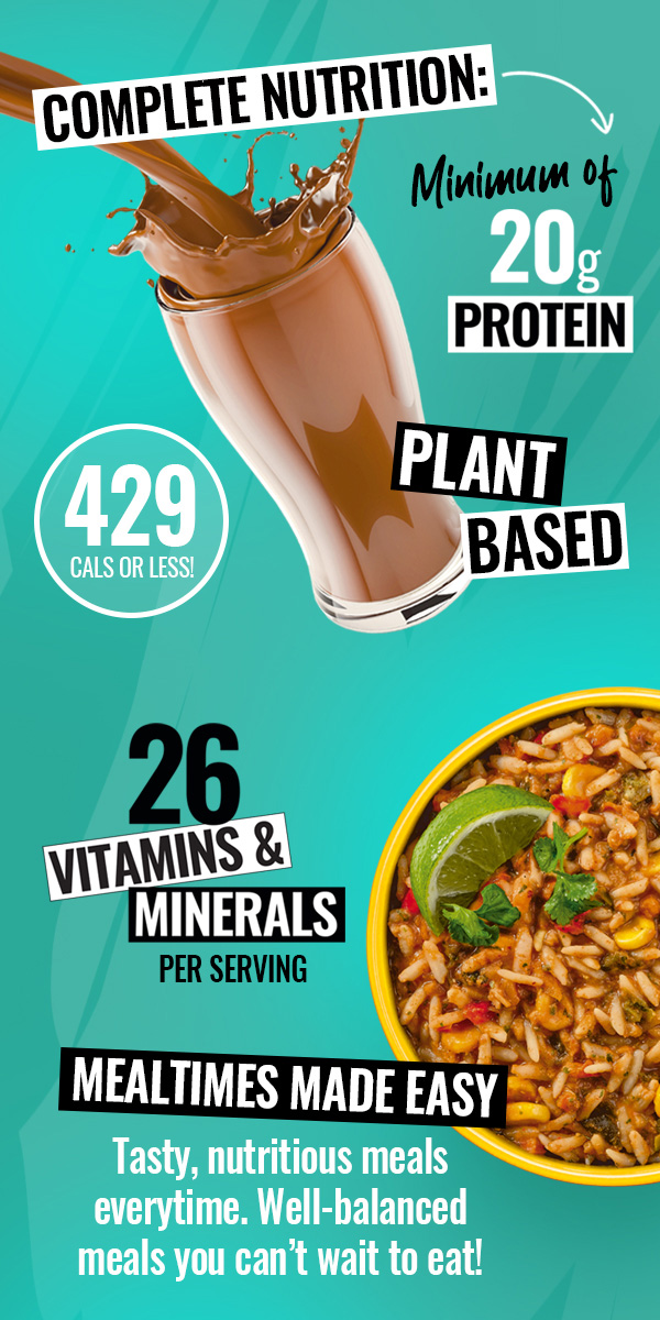 FUEL10K. Complete Nutrition: Minimum of 20g protein. 429 calories of less. 26 vitamins and minerals per serving. Plant based. Mealtimes made easy: Tasty, nutritious meals everytime. Well-balanced meals you can't wait to eat.