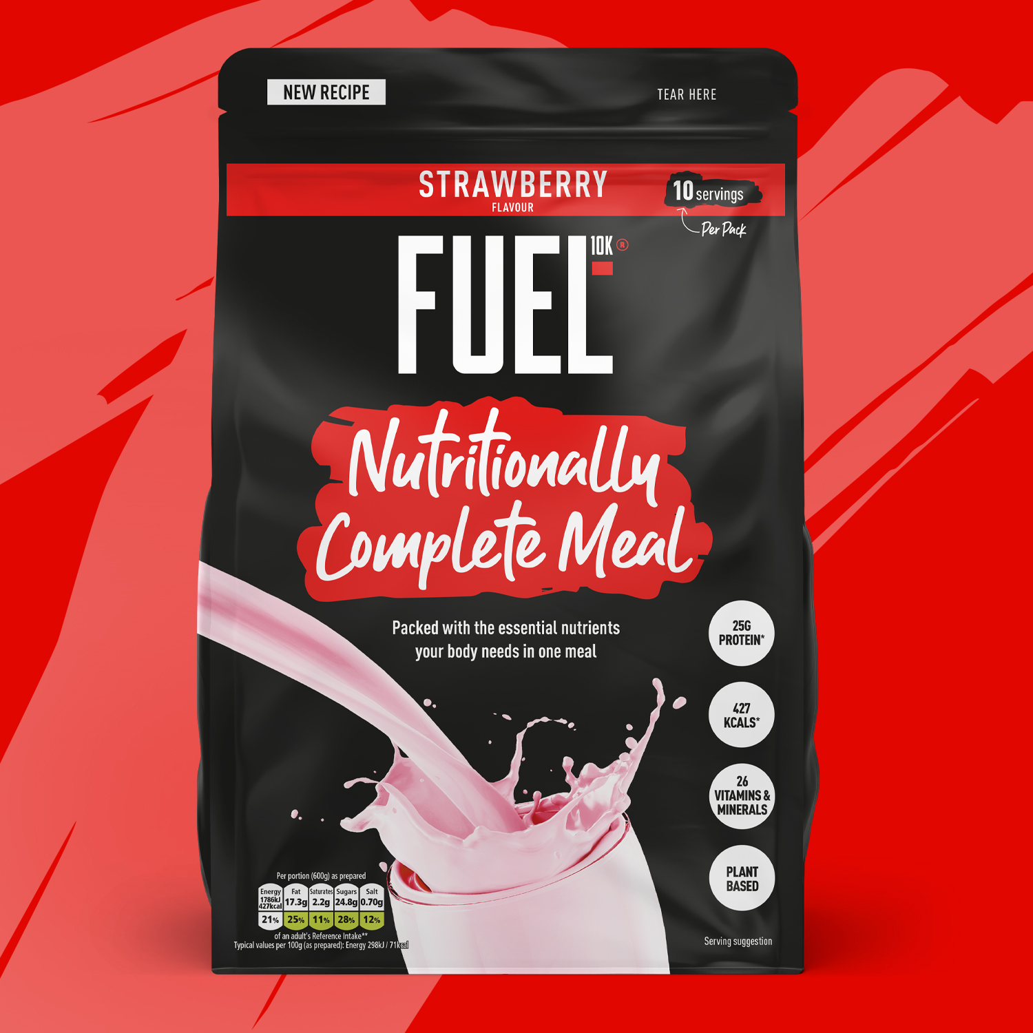 FUEL10K. Shop Nutritionally Complete Meal Shake - Strawberry flavour