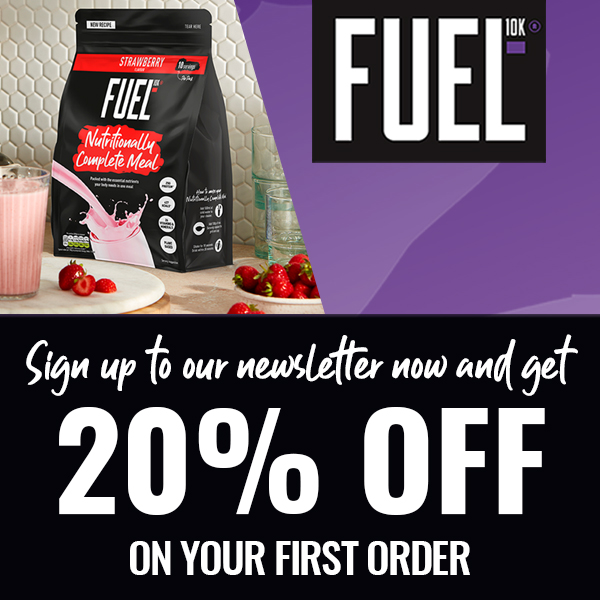 FUEL10K. Sign up to our newsletter now to get 20% off your first order