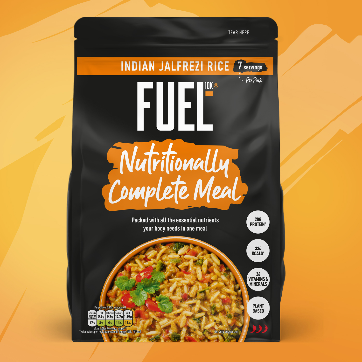 FUEL10K. Shop Nutritionally Complete Meal Rice - Indian Jalfrezi flavour