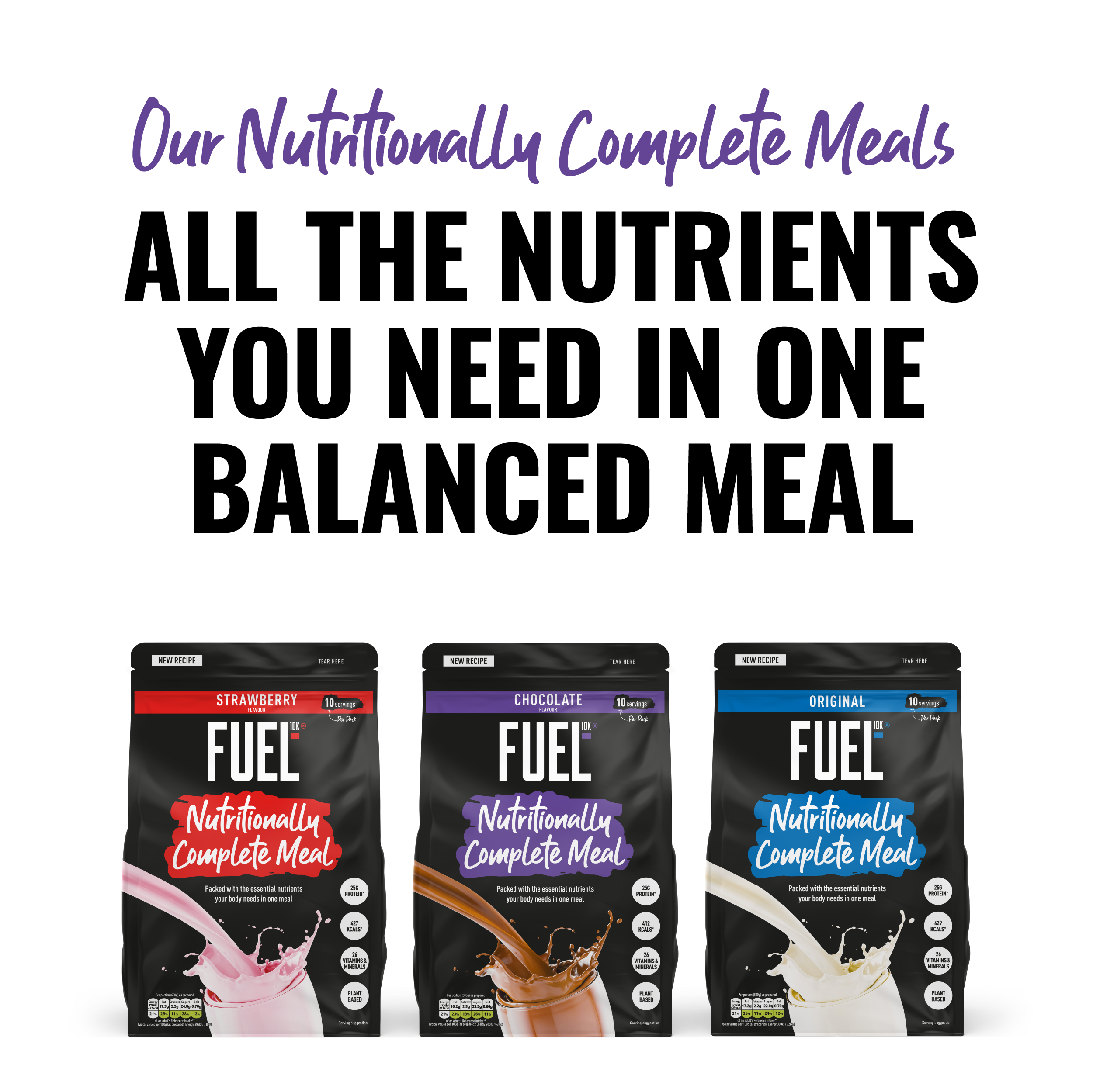 FUEL10K NUTRITIONALLY COMPLETE MEALS