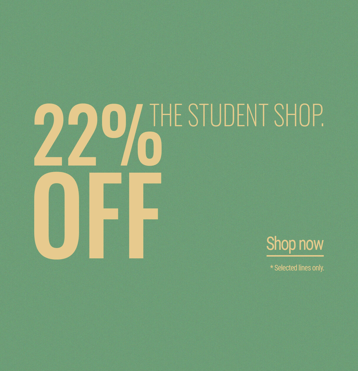 Students save 22%